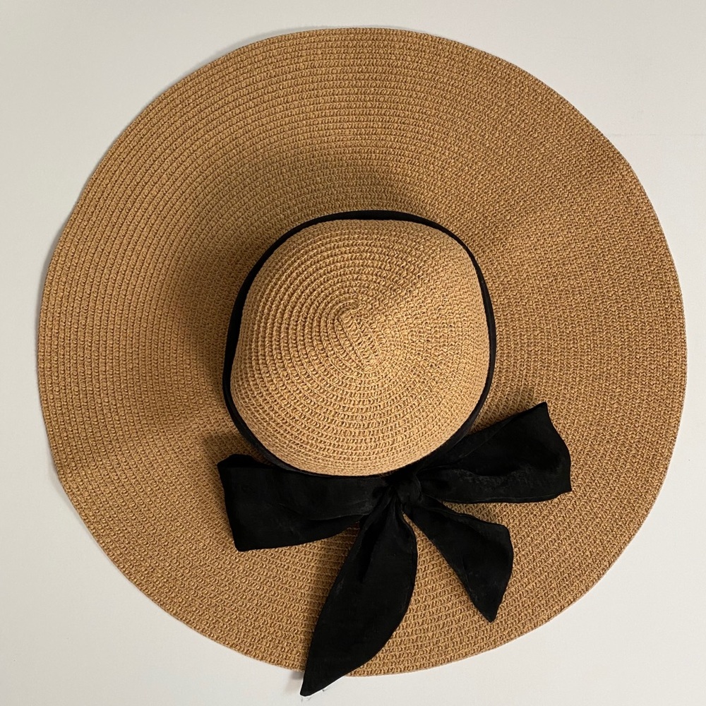 Floppy Wide Brim Sun Hat with Bow